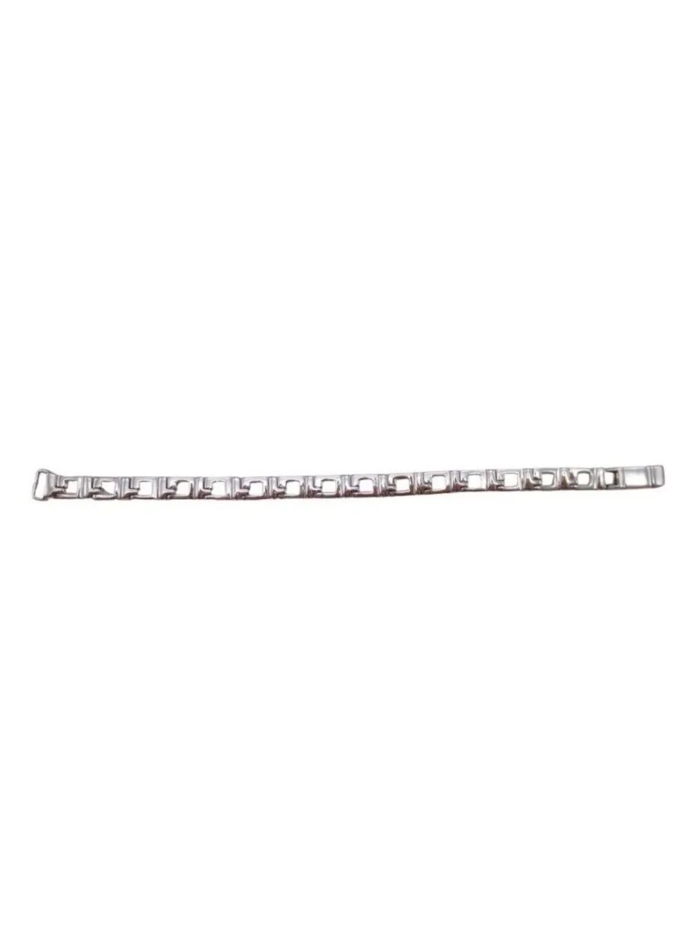 Gucci New Polished Logo Chain Bracelet Silver